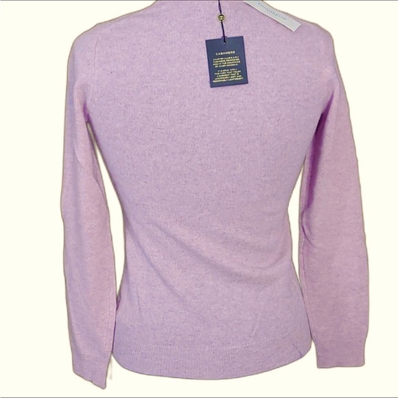 Charter Club Luxury Crew Sweater Cashmere Chantilly Pink Size Petite Small. New! - Picture 2 of 7